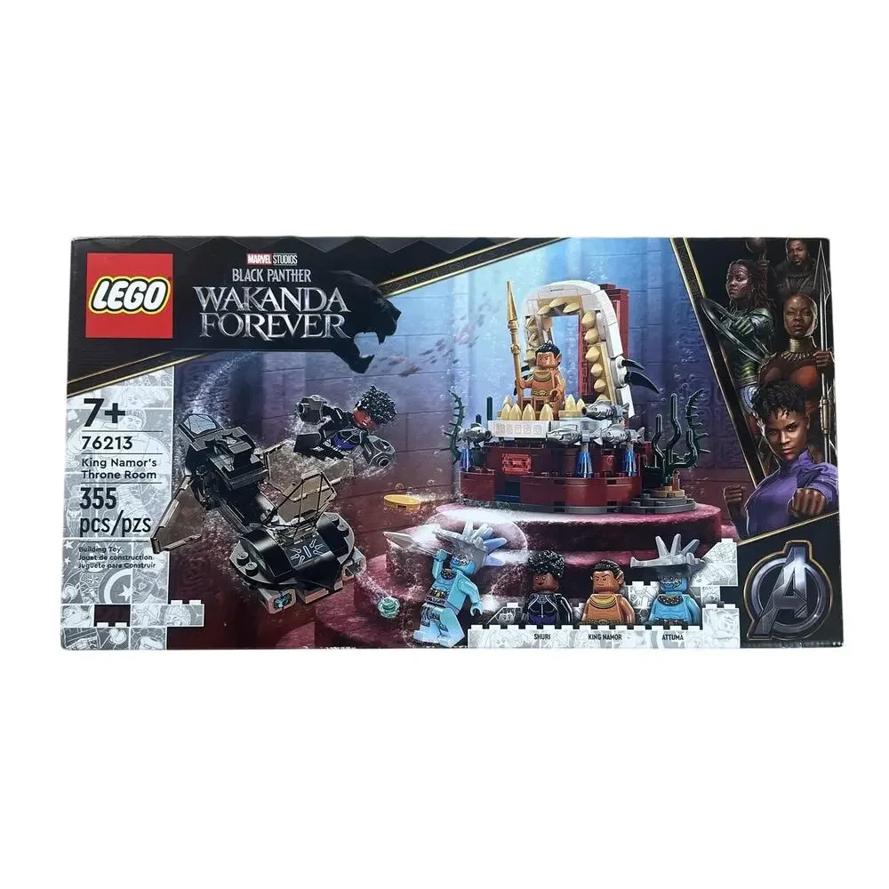 LEGO King Namor's Throne Room 76213 Marvel Wakanda Forever 355pcs New Sealed